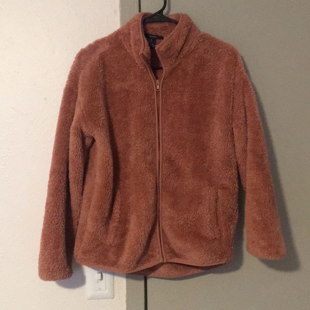 Pink fur jacket